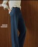 森马（Semir）牛仔裤女抓毛阔腿裤港风冬季2025显腿长拖地裤ins潮109725124002 实拍图