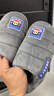 大嘴猴（paul frank）棉拖鞋男士秋冬季室内家居拖鞋毛绒保暖厚底棉鞋男款深灰280PF607 实拍图