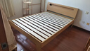 图柔【顺丰闪发】床实木床现代简约双人床主卧大床单人床出租床 单床【促销款】 1.5*2米 框架结构 实拍图