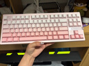 VGN V87 V2 有线/无线/蓝牙三模客制化机械键盘 五层填充gasket结构全键热插拔87键盘 电竞游戏办公 V87 V2 冰川轴 蜜桃粉渐变侧刻 实拍图