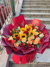 艾斯维娜鲜花速递向日葵混搭花束生日礼物全国同城配送 33朵玫瑰+5朵向日葵混搭花束 实拍图
