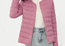 雪中飞羽绒内胆女轻薄羽绒服女短款新款内搭外穿修身 玫粉色 XL (170) 实拍图