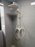 惠达（HUIDA）淋浴花洒增压全套家用浴室卫生间大顶喷沐浴钢琴键套装奶白W01 实拍图
