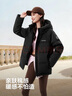波司登（BOSIDENG）25年新款女款保暖防风舒适显瘦短款时尚百搭厚冬季外套 黑色8056【经典极简风】 XL 175/96A 130斤-140斤 实拍图