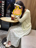 舒芳蝶（shufangdie）连衣裙套装女夏2025法式甜美小清新仙气仙森系开衫碎花吊带裙子女 绿色开衫+绿色吊带裙 一套 M 实拍图