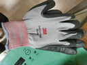 3M手套钣金舒适防滑/耐磨/抗油/劳防/丁腈掌浸手套高透气性灰色L 实拍图