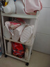 京东物流 落地小推车置物架家用玩具零食办公桌卫生间厨房储物架 白色三层 实拍图