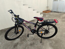百士盾山地车自行车成人学生车公路变速越野单车赛车碟刹26寸青少年男女 【豪华版】防滑辐条轮-黑红色 26寸21速/身高160-180/ 实拍图