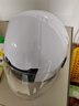 凤凰（Phoenix）新国标A类3C认证电动车摩托车头盔双镜片防雾防风保暖亮白 男女四季通用电瓶车3/4半盔冬季安全帽 实拍图