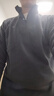 探拓（TECTOP）抓绒衣 户外加厚保暖男抓绒衣纯色立领半开衫柔软舒适抓绒衣 MZRY033 男款灰色 L 实拍图