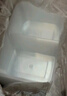 特美居（temeiju）一次性饭盒透明塑料两格餐盒加厚带盖打包盒餐具50套1000型可微波 实拍图