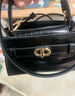 CHARLES&KEITH鳄鱼纹凯莉包手提斜挎婚包包女包生日礼物CK2-50270880-1 Black黑色 S 实拍图