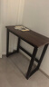 馨美凯电脑桌台式家用简易书桌办公桌简约现代工作台租房卧室学习写字桌 【单桌1.6cm厚桌面】黑架+深胡桃 长80cm*宽40cm*高74cm 实拍图