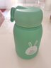 【京东物流送货上门】萌萌兔卡通水杯女牛奶玻璃杯创意便携杯子 绿色萌萌兔 330ml 1只 实拍图