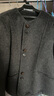 三彩【100绵羊毛】2025冬季新款双面呢大衣短款毛呢外套M 深邃灰 L 165/88A 实拍图