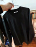 优衣库男装女装大师T AIRism棉混纺圆领T恤长袖25秋冬新款479781 09 黑色 L 实拍图