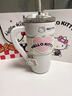 YANIS 3hello kitty保温杯大容量水杯女礼物高颜值咖啡杯316不锈钢吸管杯 hellokitty1200ml（316礼盒装） 实拍图