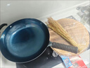 阎铁匠章丘炒锅铁锅家用炒菜锅锻打老式物理不粘锅无涂层木把锤印已开锅 锤印木把款32CM 32cm 实拍图