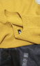 优衣库男装女装柔软绵羊毛圆领针织衫/长袖毛衣毛衫478541 44 亮黄色 2XL /185/112C 实拍图
