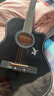 T9民谣吉他单板初学者新手入门练习琴guitar木吉它乐器jita 38英寸亮黑色+礼包【初学推荐】 实拍图