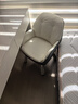 椅品汇电脑椅子办公书房卧室学习可升降靠背化妆家用久坐舒服适桌单懒人 【免洗科技布】米白色 固定扶手 【可升降碳钢腿】 实拍图