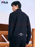 FILA斐乐官方男子针织休闲拉链外套上衣秋冬立领商务男装通勤夹克衫 传奇蓝-NV L 175/96A 实拍图