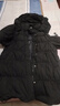 鸭鸭（YAYA）羽绒服女中长款2025冬季新款韩版极寒时尚宽松连帽收腰显瘦外套 黑色 M 【建议体重100-120斤】 实拍图
