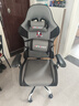 南皇电竞椅游戏椅子电脑椅人体工学椅可躺久坐舒服力学椅宿舍休闲办公 5代按摩款-科技布银月灰-4级气杆-6D扶手乳胶坐垫 155-180度(含) 可旋转可升降扶手 -铝金脚 实拍图