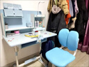 optalent儿童学习桌书桌小学生写字桌台男女孩子课桌椅套装简约组合可升降 蓝80高书架【双背椅+灯+矫姿器】 实拍图