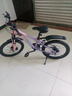 凤凰山地自行车男女变速山地车碟刹青少年儿童自行车学生单车 星际 粉紫【单速+辐条轮】 20寸【适合125-160cm】 实拍图
