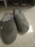 京东京造【厚底防滑】棉拖鞋男士冬季室内居家毛拖保暖半包深灰色44-45 实拍图