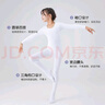 古妮娅儿童舞蹈服打底衫肤色保暖内衣薄绒练功服 白色上衣XL 实拍图