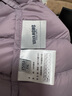 鸭鸭（YAYA）佟丽娅同款轻薄羽绒服女新款冬季短款圆领内胆修身时尚薄外套男 浅紫色【女款无领】 2XL 【建议125-140斤】 实拍图