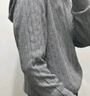 优衣库女装可机洗纽花针织连帽套头衫/25秋冬新款478871 06 铅灰色 M /160/84 实拍图