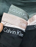 Calvin Klein内衣女士三条装经典提花腰边ck舒适棉质微弹性感比基尼三角内裤女 MP1-太空黑/椰青灰/月光白 3条 S 尺码偏大，建议拍小一码 实拍图