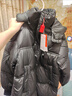 鸭鸭（YAYA）佟丽娅同款泡芙长款羽绒服女士2024新款过膝东北加厚极寒休闲外套 黑色 S 155 实拍图