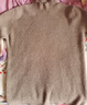 皮尔卡丹（pierre cardin）100%纯羊毛衫女半高领套头毛衣修身百搭羊毛针织打底衫 原绒驼 S码【建议85-100斤穿】 实拍图