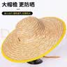 兴宝 夏季农民草帽直径45cm 户外太阳帽斗笠 干活防晒遮阳工地帽 大沿麦秆竹编帽 白麦秆草帽【45cm】5个装 实拍图