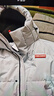 鸭鸭（YAYA）孙颖莎同款时空道宇系列短款羽绒服女冬季三防保暖外套男女同款 月光白色 L 【推荐130-150斤】 实拍图