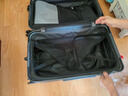 SGG行李箱女大容量拉杆箱旅行箱万向轮加厚轻便密码箱 拉链铁灰色 24英寸 陆地交通 实拍图