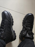 卡帝乐鳄鱼（CARTELO）男士加绒棉鞋大码棉靴冬季加厚羊毛男靴雪地靴男9321 40 黑色 实拍图