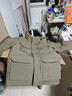 优衣库男装女装高级保暖羽绒茄克冰雪羽绒户外连帽外套477136 56 橄榄色 L /175/100A 实拍图