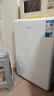 美的（Midea）116升小冰箱复古单门双温冷藏冷冻冰吧立柜客厅办公室租房宿舍美妆家用办公小型迷你冰箱BCD-116M 实拍图