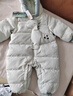 巴拉巴拉童装婴儿羽绒服连体衣宝宝2025新款冬装加厚保暖哈衣爬服萌趣造型 绿色恐龙-白鸭绒 90 cm-充绒量93g 实拍图