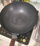 京严铁锅炒锅无涂层炒菜锅家用精铁不粘锅具燃气灶电磁炉专用已开锅 【灶具通用】适合3-5人  赠盖铲  直径 32cm 百年工艺｜传统铁锅｜健康不沾 实拍图