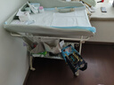 babycare尿布台多功能可折叠新生儿护理台抚触洗澡便携婴儿床-温特绿 实拍图