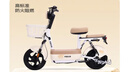 飞鸽电动自行车 E75Plus 2026新国标电动车智能电动车63KM长续航48V21Ah铅酸电池电瓶车可上牌漫步白 实拍图
