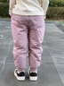 迷你巴拉【三防羽绒裤】男女童保暖秋冬裤子保暖羽绒长裤 梦幻粉60346 【拒水白鸭绒】 90 【充绒量23.9g】 实拍图