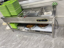 猎钢狼快餐保温台商用台式电加热汤池售打菜饭食堂热菜不锈钢快餐车小型防干烧持久保温加热不锈钢饭台 5格5盆（特厚1.0防干烧款）带盆带盖 实拍图