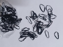 【一包用一年】耐用高弹力一次性头绳皮筋发绳发圈橡皮筋黑色 黑色薄款中圈100根 实拍图